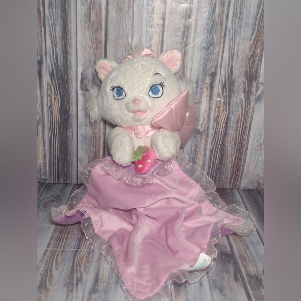 Disney Parks Babies Marie plush  And Blanket Lovey, Good condition